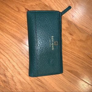 Kate Spade Green Leather Wallet